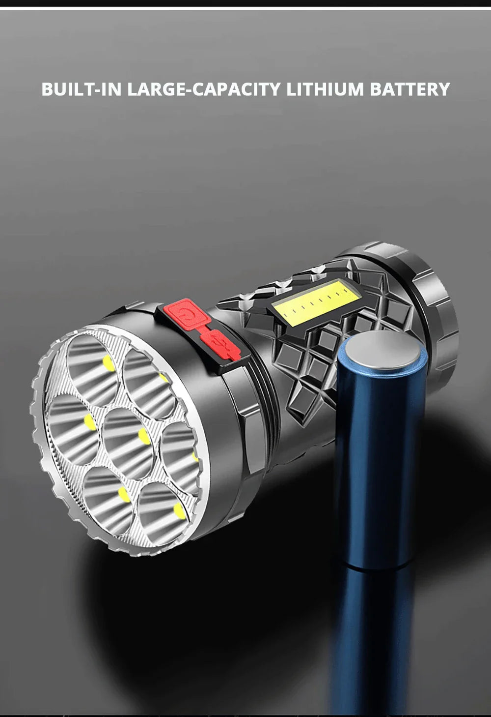 Ultra Powerful LED Rechargeable Flashlight