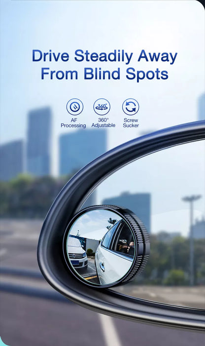 Car 360 Degree Wide Angle Blind Spot Mirror - Wholesalus