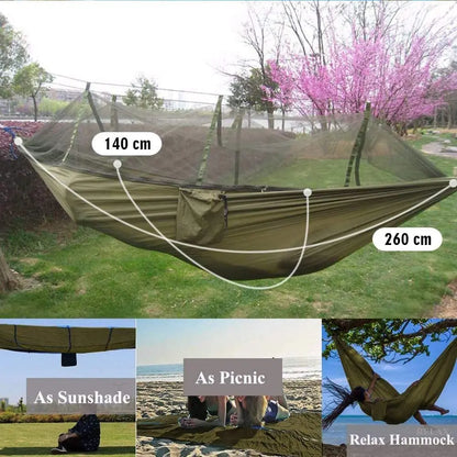 Camping Hammock With Mosquito Net - Wholesalus