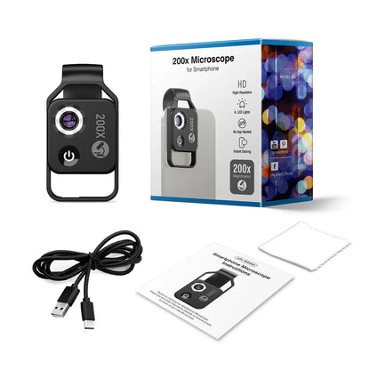 Portable Mobile LED Microscope Lens - Wholesalus