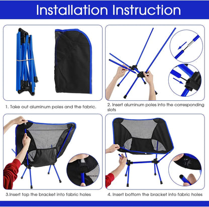 Detachable Aluminum Lightweight Chair - Wholesalus