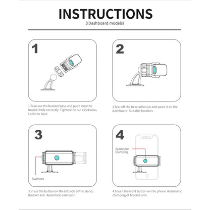 Car Smart Locking Mobile Holder - Wholesalus
