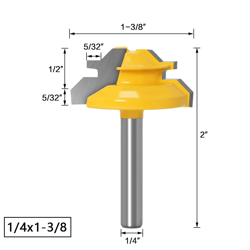 45 Degrees Woodworking Router Bit