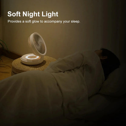 USB Rechargeable Fan with Lamp - Wholesalus