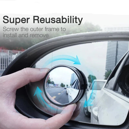 Car 360 Degree Wide Angle Blind Spot Mirror - Wholesalus