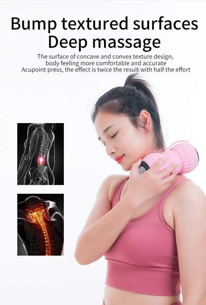 USB Rechargeable Muscle Relax Massage Roller - Wholesalus