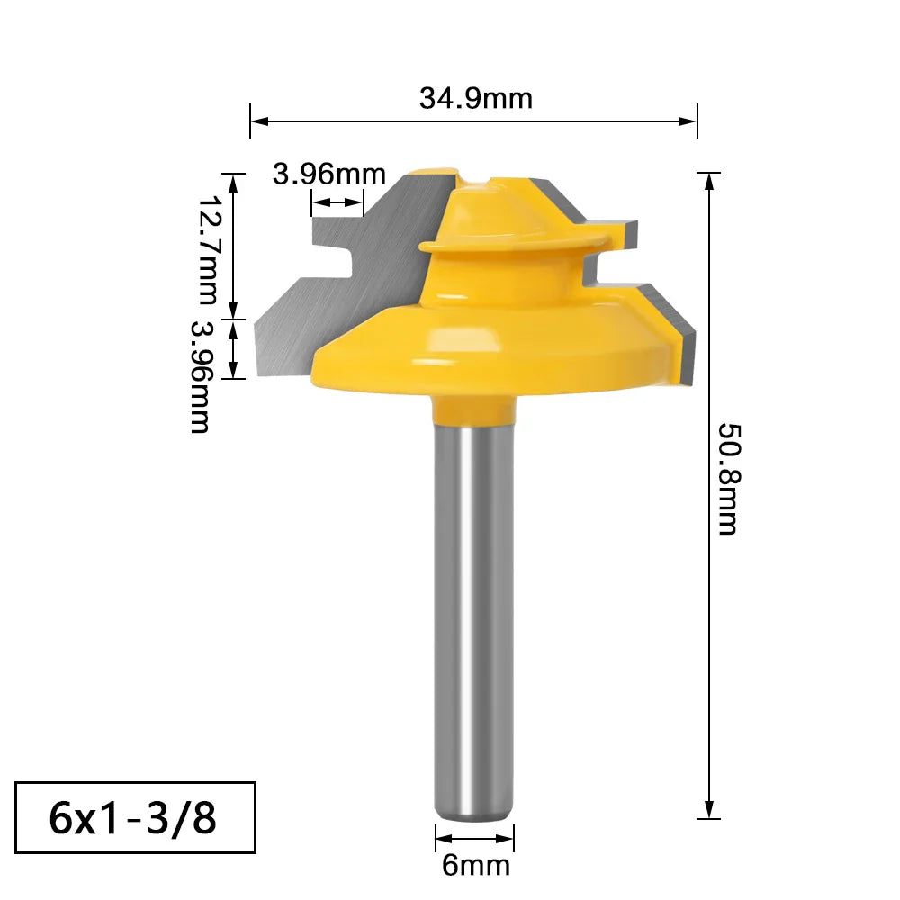 45 Degrees Woodworking Router Bit