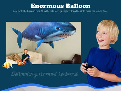Inflatable Remote Control Shark Fish Toy - Wholesalus