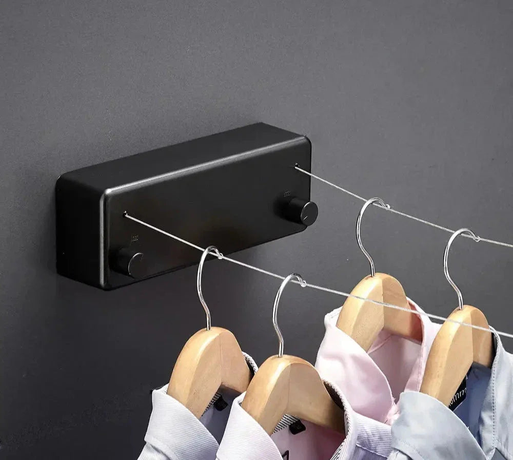 Retractable Space-Saving Clothesline