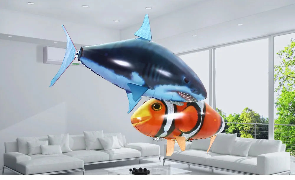 Inflatable Remote Control Shark Fish Toy