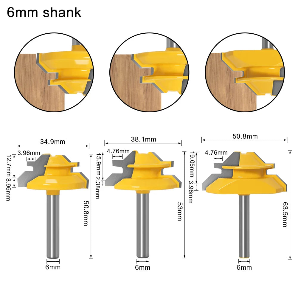 45 Degrees Woodworking Router Bit