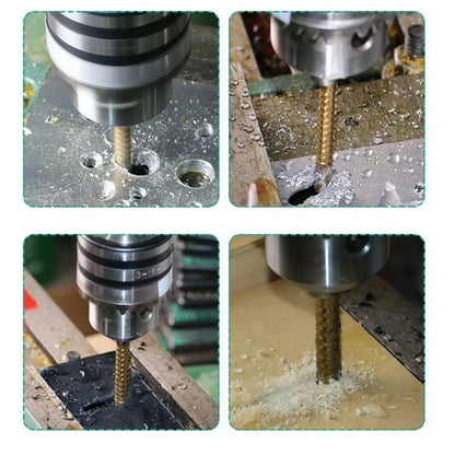 Titanium Coated Spiral Jagged Saw Drill Bit Set - Wholesalus
