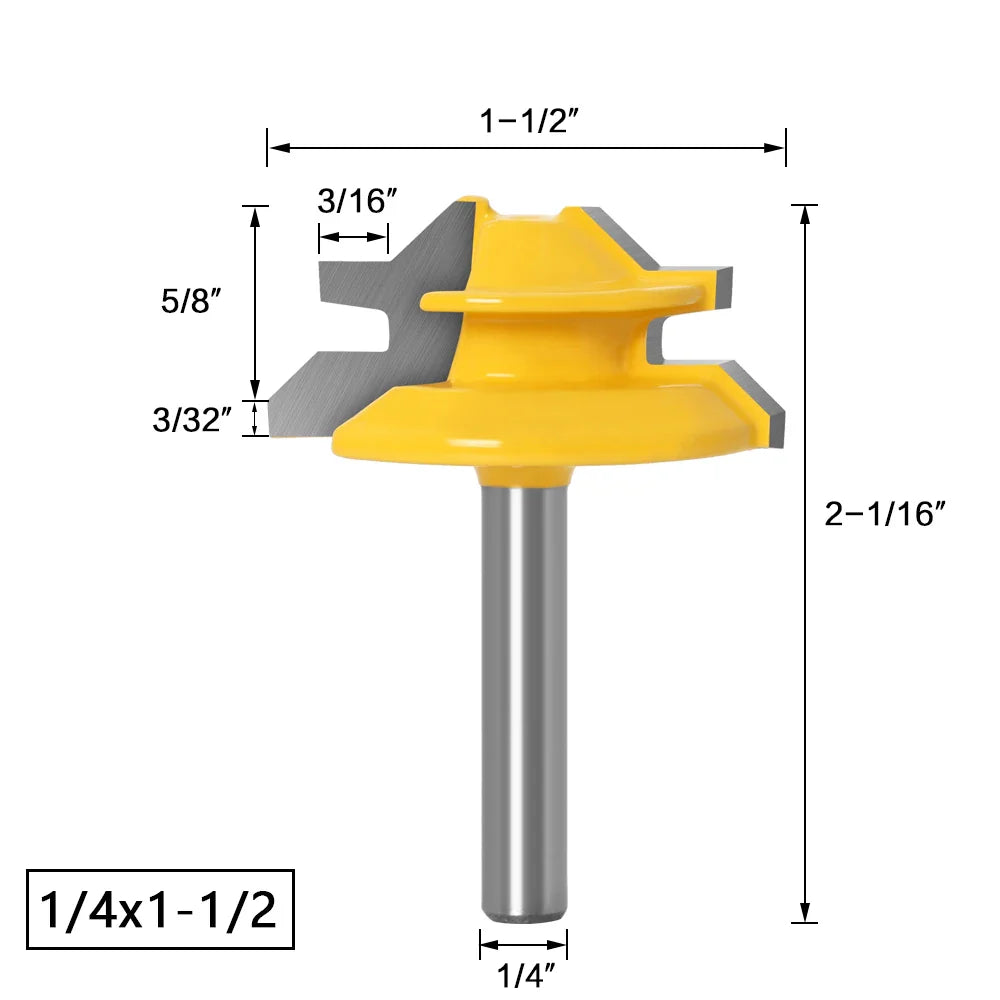 45 Degrees Woodworking Router Bit