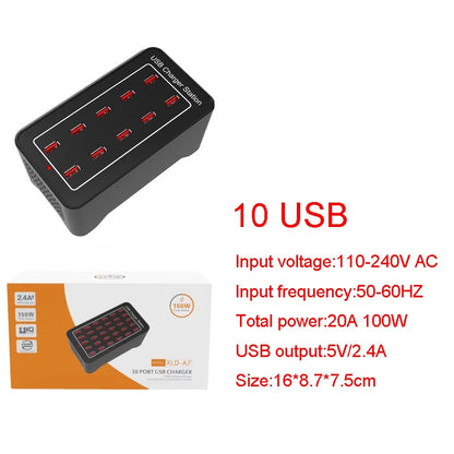 Desktop Multiple USB Charging Hub - Wholesalus