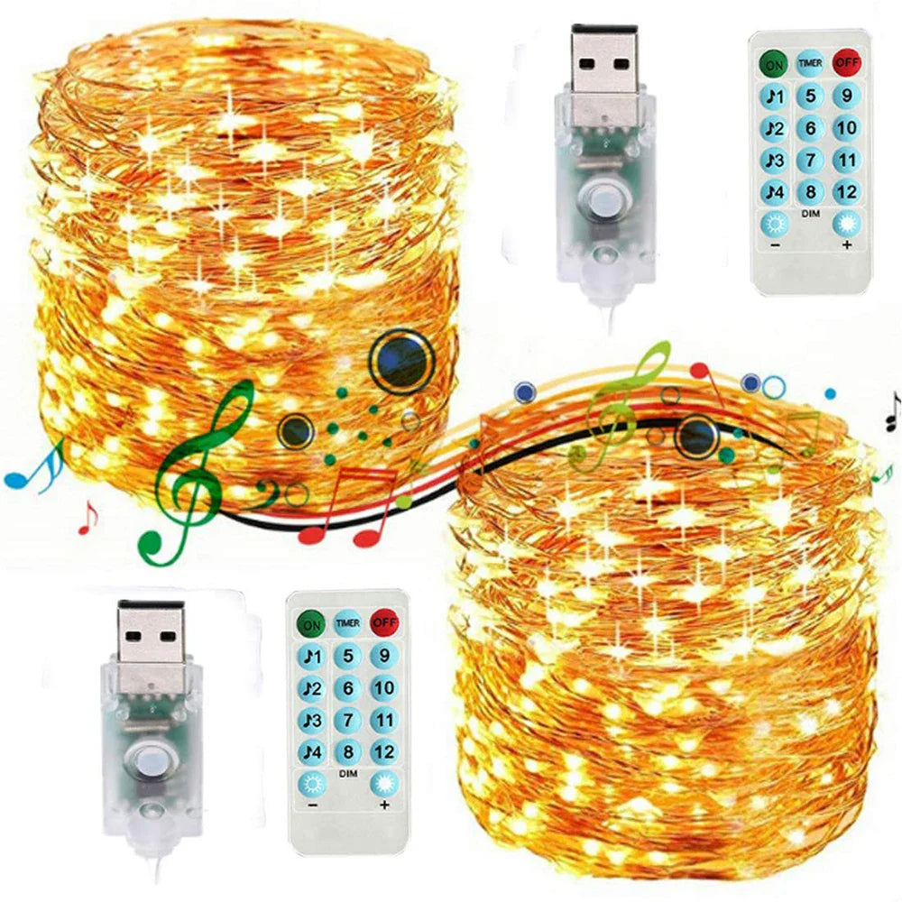 Sound Control Decorative String Light