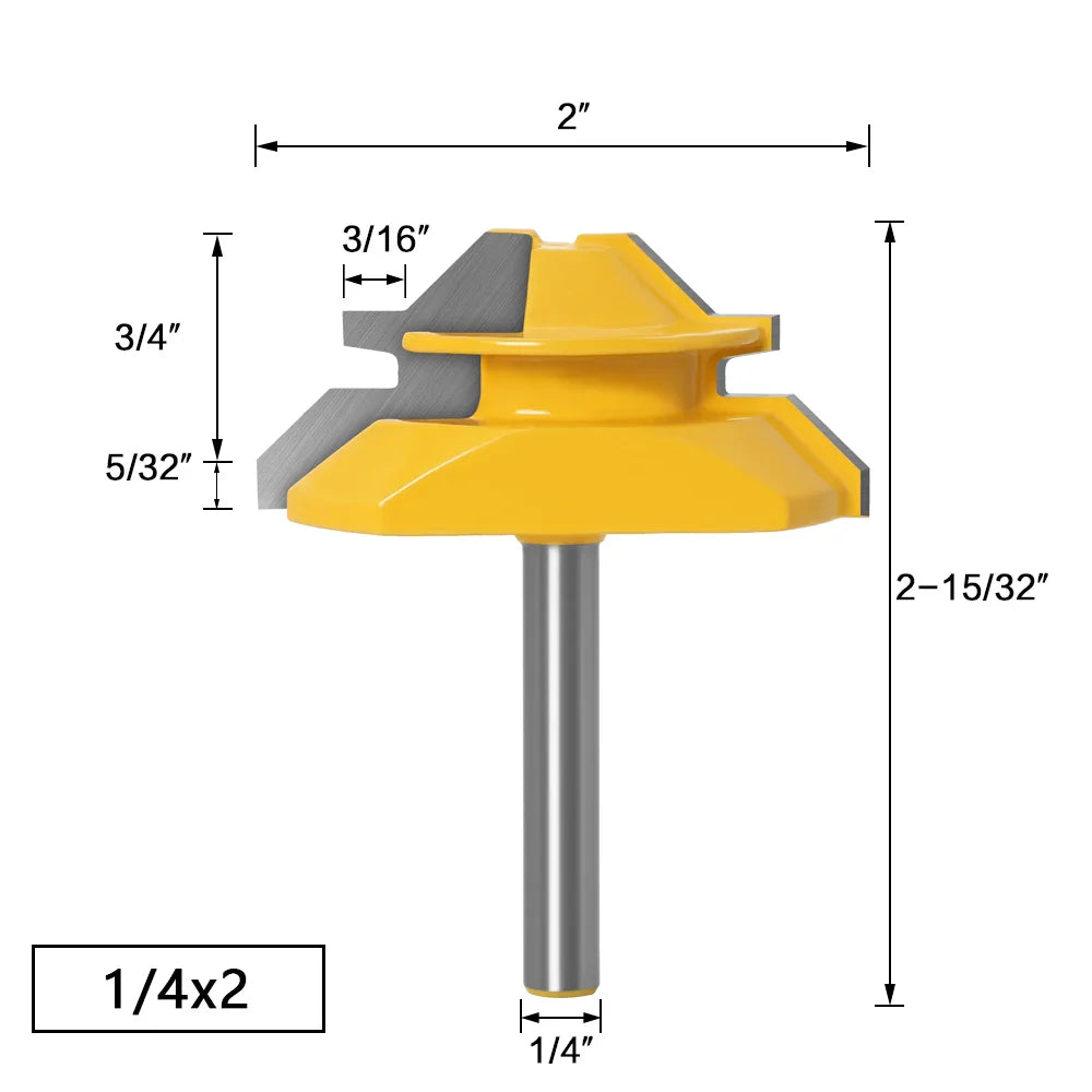 45 Degrees Woodworking Router Bit