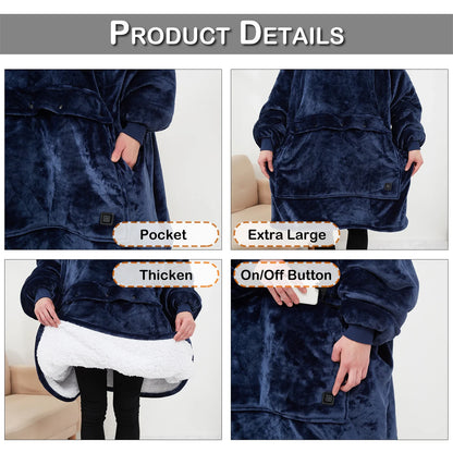 Heating oversized Hoodie - Wholesalus