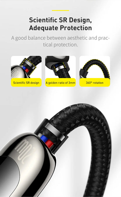 Digital Display Fast Charging Data Cable - Wholesalus