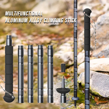 Multifunctional Aluminium Alloy Hiking Stick - Wholesalus