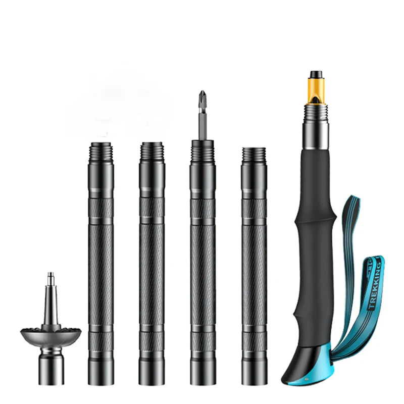 Multifunctional Aluminium Alloy Hiking Stick - Wholesalus