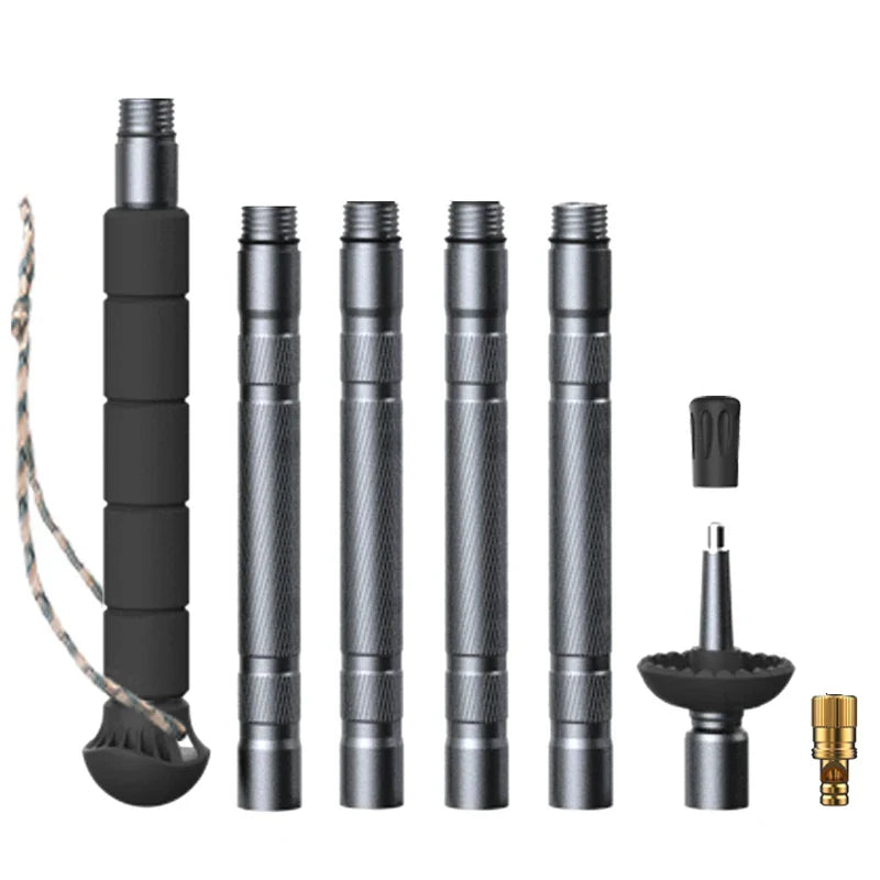 Multifunctional Aluminium Alloy Hiking Stick - Wholesalus