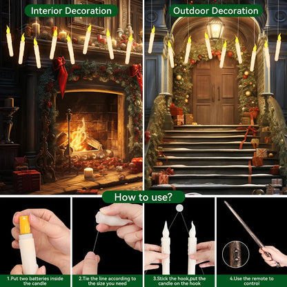 LED Candles with Magic Wand - Wholesalus