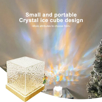 Dynamic Rotating Water Ripple Crystal Lamp - Wholesalus
