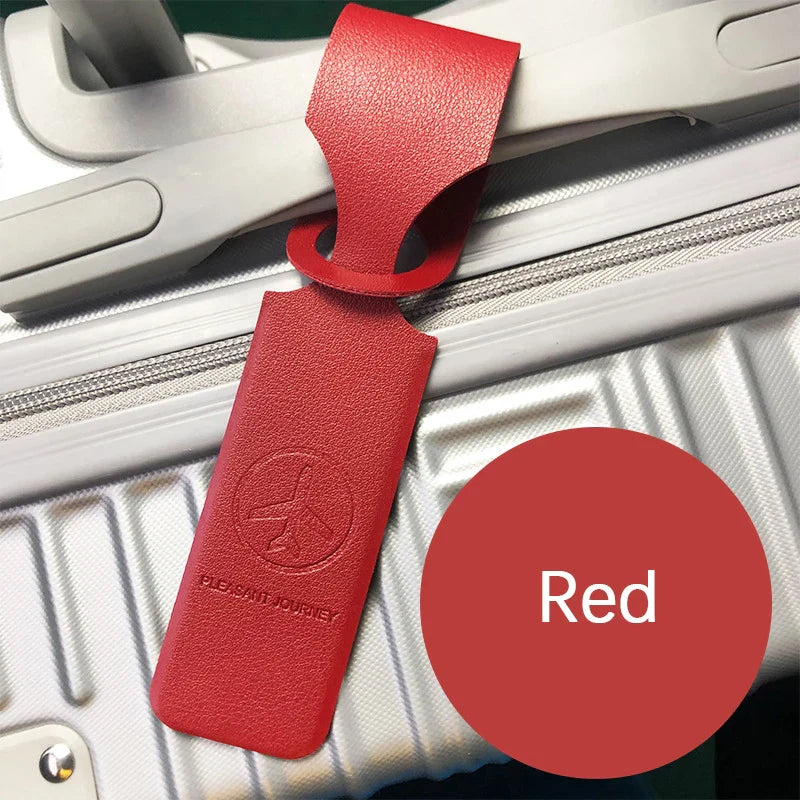 Portable Leather Luggage Tag