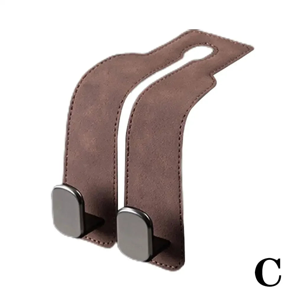 Car Headrest Organizer Leather Hook