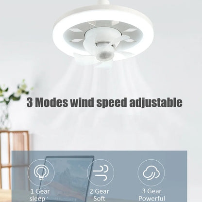 2 in 1 Swivel Fan LED Lamp - Wholesalus