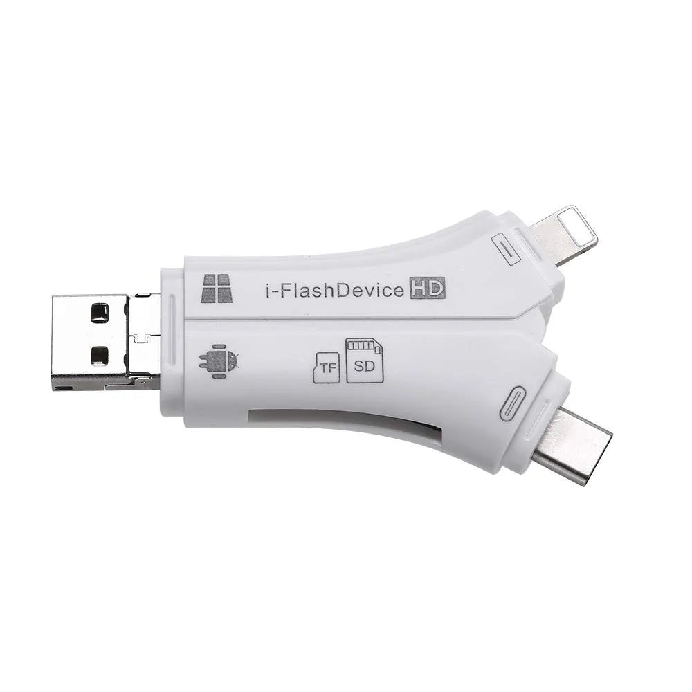 4 In 1 Flash Drive Card Reader