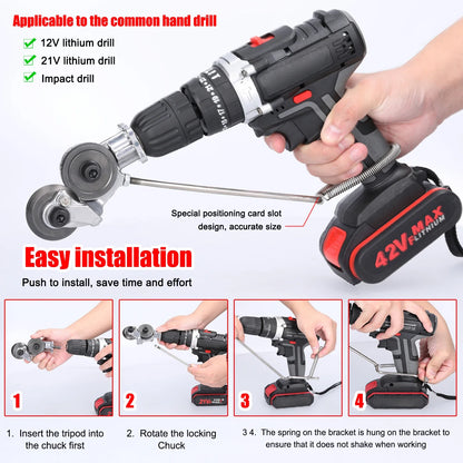 Double Headed Electric Drill Plate Cutter - Wholesalus