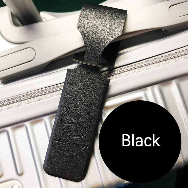 Portable Leather Luggage Tag