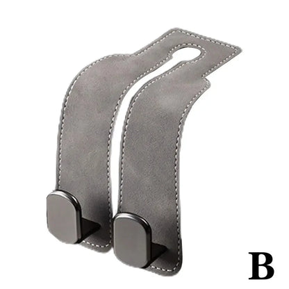 Car Headrest Organizer Leather Hook - Wholesalus