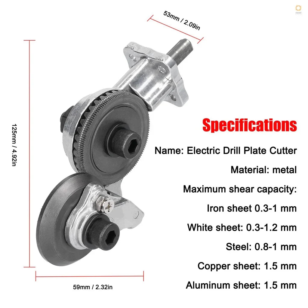 Double Headed Electric Drill Plate Cutter