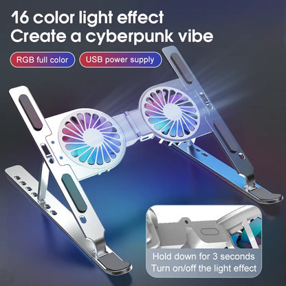 Foldable Aluminum Laptop Cooling Stand - Wholesalus
