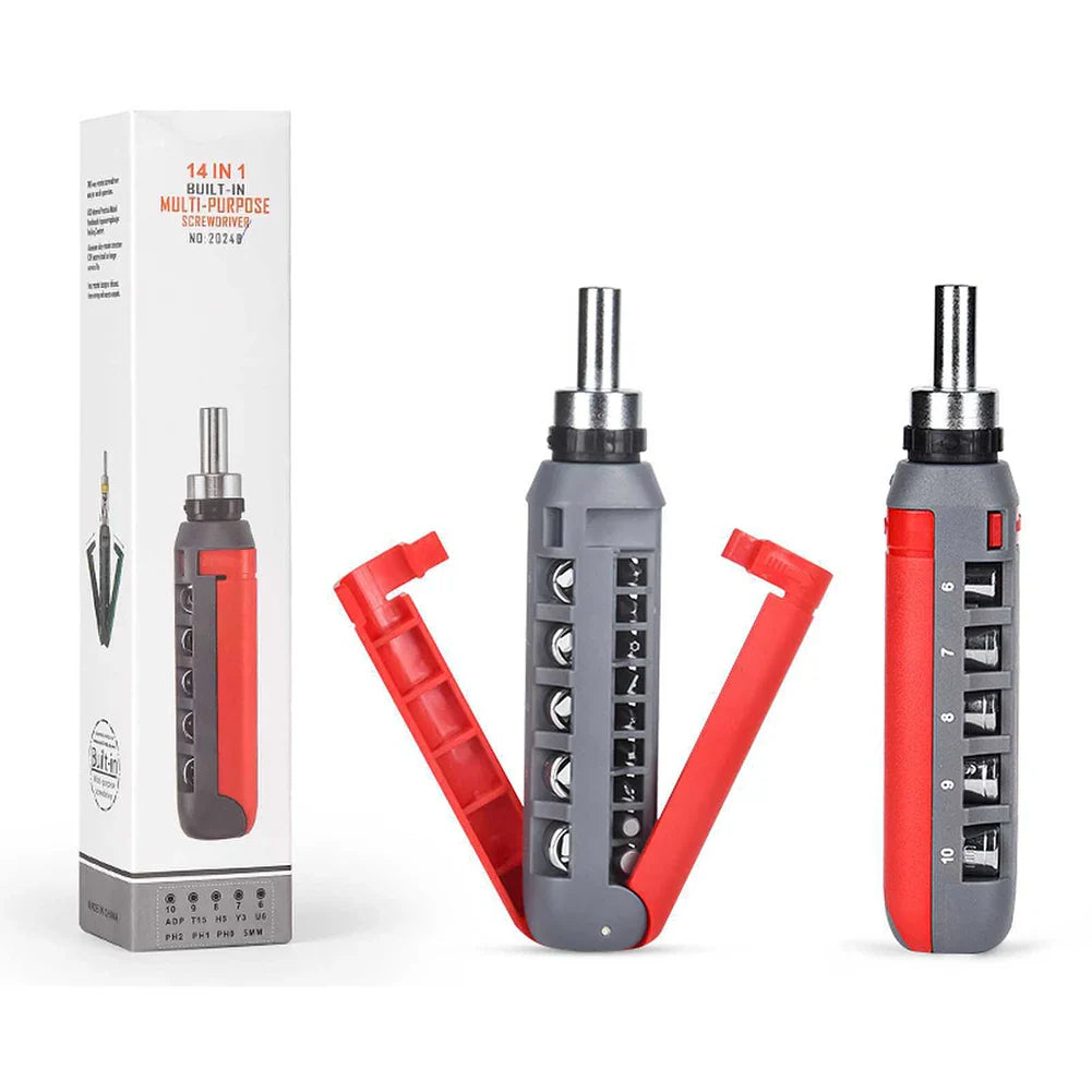 14 In 1 Multi-Angle Ratchet Screwdriver