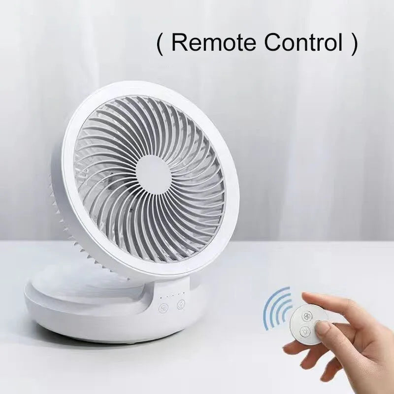 USB Rechargeable Fan with Lamp