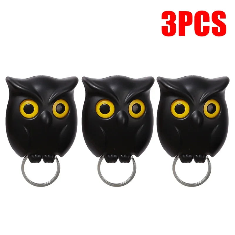 Self Adhesive Magnetic Owl Key Holder