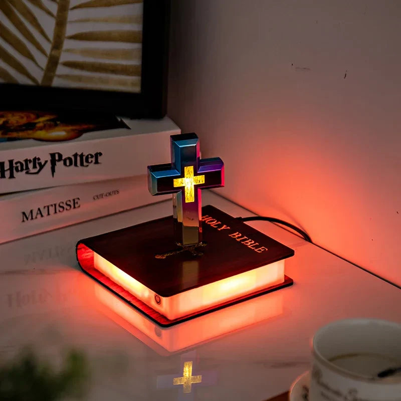 Levitating Holy Cross Lamp