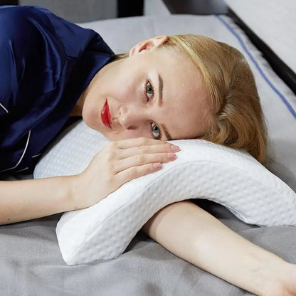 Curved Orthopedic Memory Foam Pillow - Wholesalus