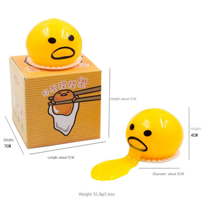 Squishy Puking Egg Yolk Squeeze Ball - Wholesalus