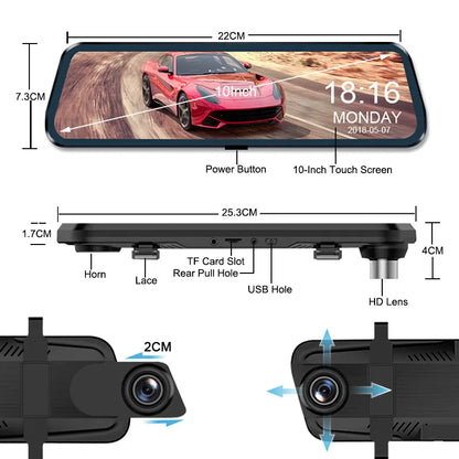 AutoGuard Mirror Dashcam - Wholesalus