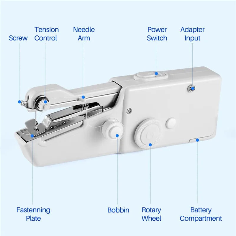 Hand-Held Portable Sewing Machine