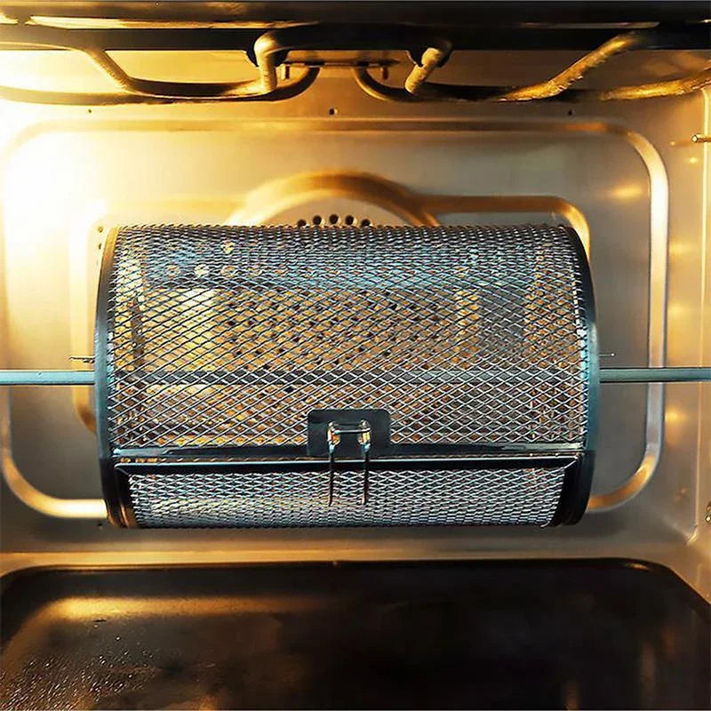 Stainless Steel Rolling Grill Basket