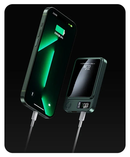 Magnetic Wireless LED Display Fast Charging Power Bank - Wholesalus