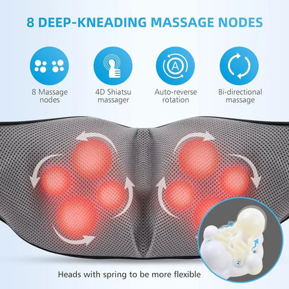 Shoulder Neck Cervical Kneading Massager - Wholesalus