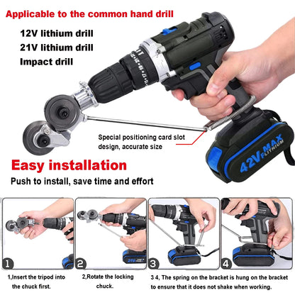 Double Headed Electric Drill Plate Cutter - Wholesalus