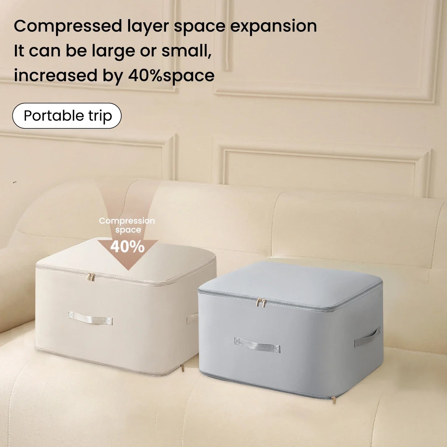 Ultra Space Saving Self Compression Organizer Bags