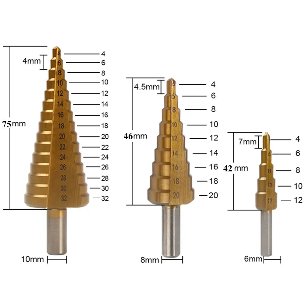 Titanium Coated Wood and Metal Drilling Set